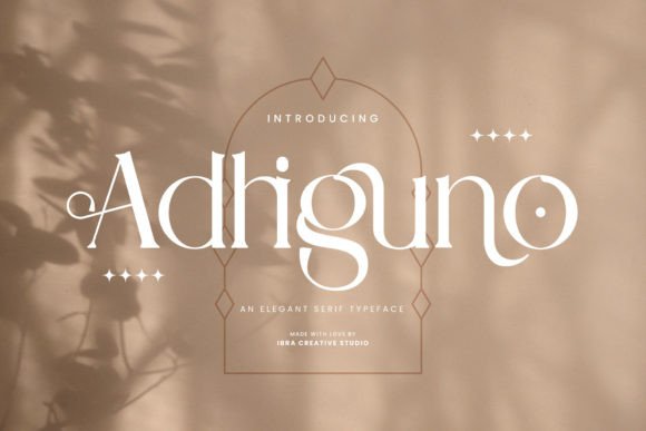 Adhiguno: A Sophisticated Serif Typeface for Web Design