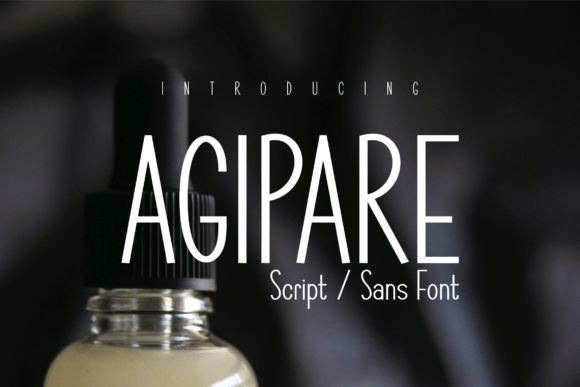 Agipare Font: Bold Script for Modern Web Headers