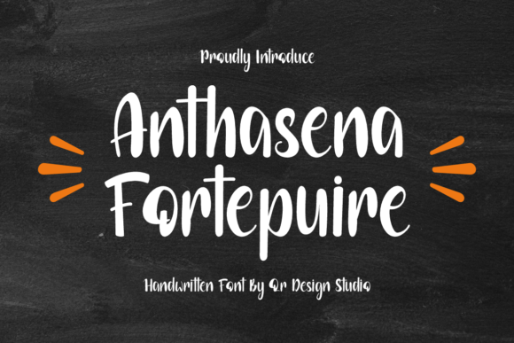 Anthasena Fortepuire: A Sweet Script Font for Branding