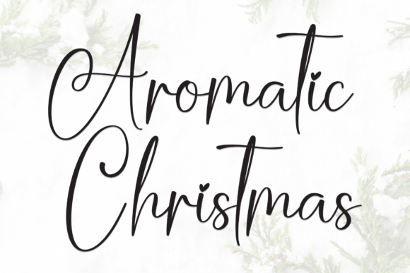 Aromatic Christmas: A Warm Script Handwritten Font for Web Design