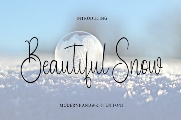 Beautiful Snow: A Timeless Script Font for Your Brand