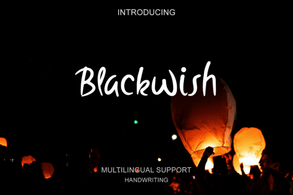 Blackwish: A Playful Script Handwritten Font for Editorial Design