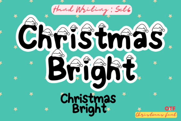Christmas Bright 6: A Festive Script Handwritten Font for Makers