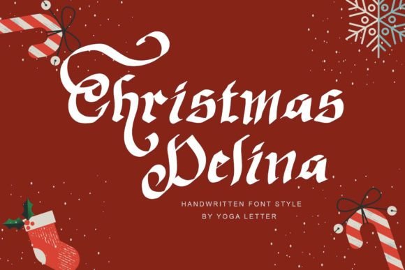 Christmas Delina: The Handwritten Font for Festive Campaigns
