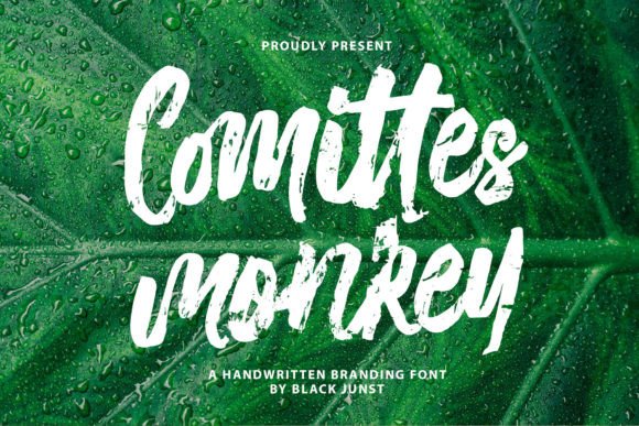 Comittes Monkey: A Modern Script Font for Branding