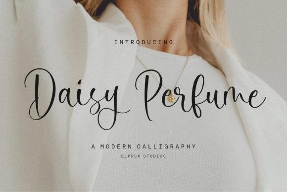 Daisy Perfume: A Modern Calligraphy Font for Editorial Design