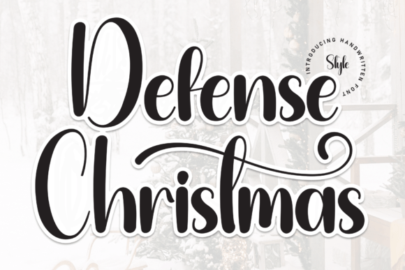 Defense Christmas: A Timeless Script Font for Editorial Design