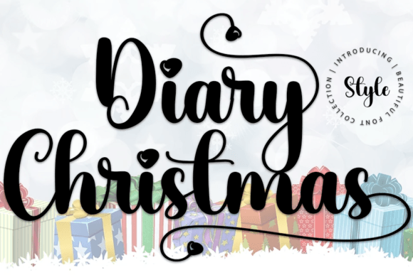 Diary Christmas: A Delicate Script Font for Makers