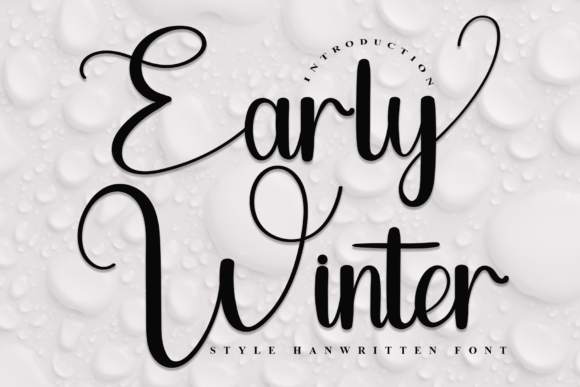 Early Winter: A Timeless Script Handwritten Font for Editorial Design