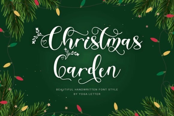 Elevate Campaigns with Christmas Garden Script Font