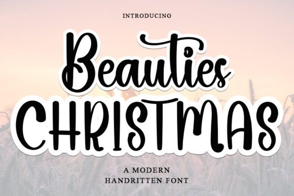 Elevate Editorial Design with Beauties Christmas Font
