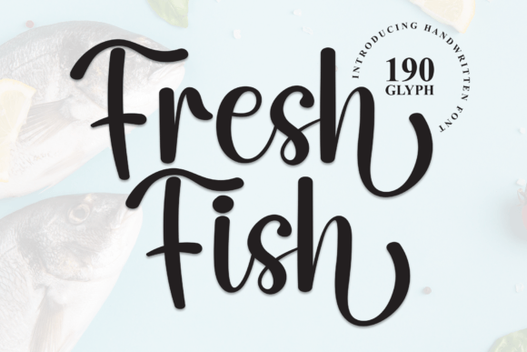 Fresh Fish Font: Elegant Script for Handmade Brands