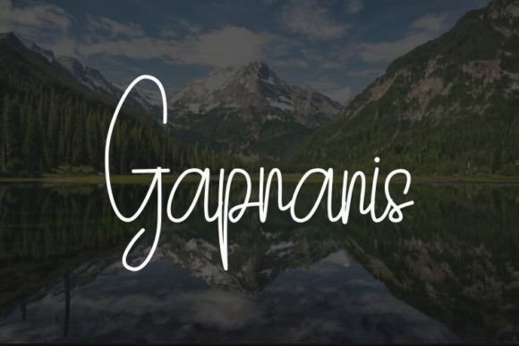 Gapranis: The Trendy Script Font for Makers