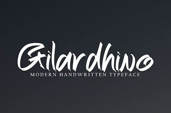 Gilardhino: The Modern Script Handwritten Font for Makers
