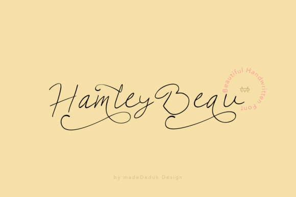 Hamley Beau: A Realistic Script Handwritten Font for Branding
