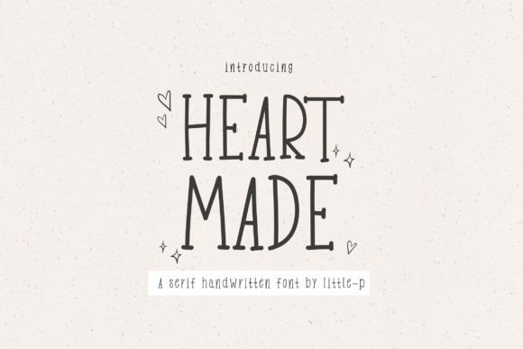 Heart Made: The Friendly Farmhouse Serif Font for Makers