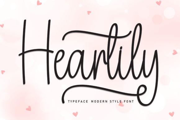 Heartily: A Friendly Script Font for Authentic Branding