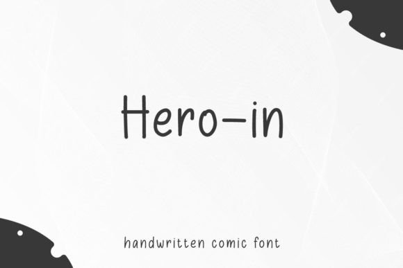Hero in: The Handwritten Comic Font for Crafters
