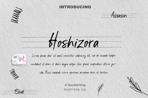 Hoshizora Font: Celestial Script for Handmade Brands