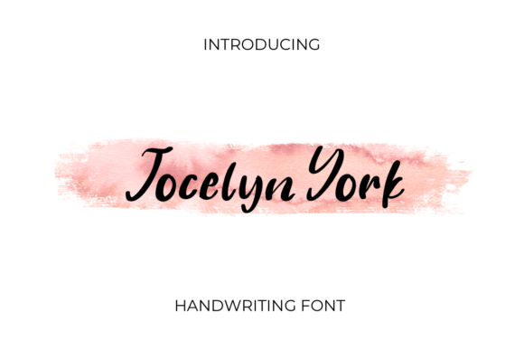 Jocelyn York: A Charming Script Handwritten Font for Makers