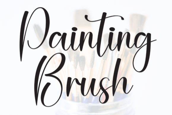 Painting Brush Font for Elegant Business Branding