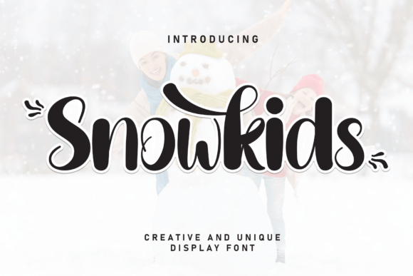 Snowkids Font: A Playful Typeface for Small Business Branding