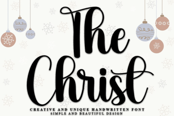 The Christ: A Modern Script Handwritten Font for Editorial Design