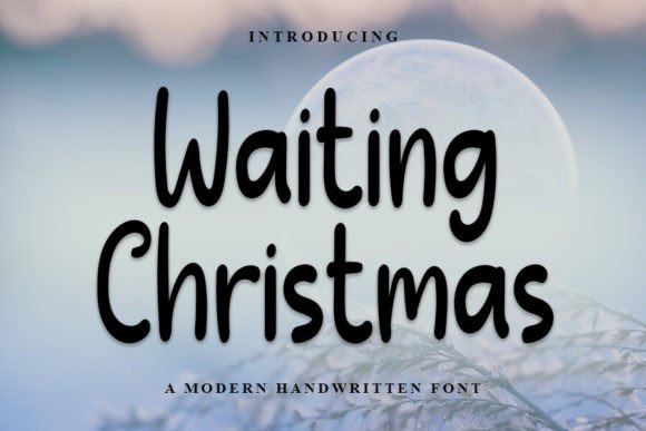 Waiting Christmas Font for Festive Campaign Design
