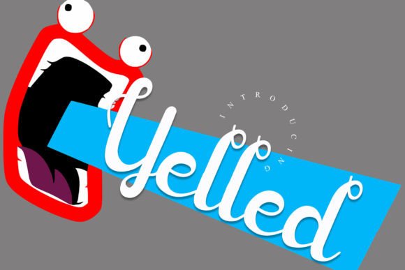 Yelled: A Unique Script Handwritten Font for Web Design
